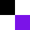 double corner black and purple squares